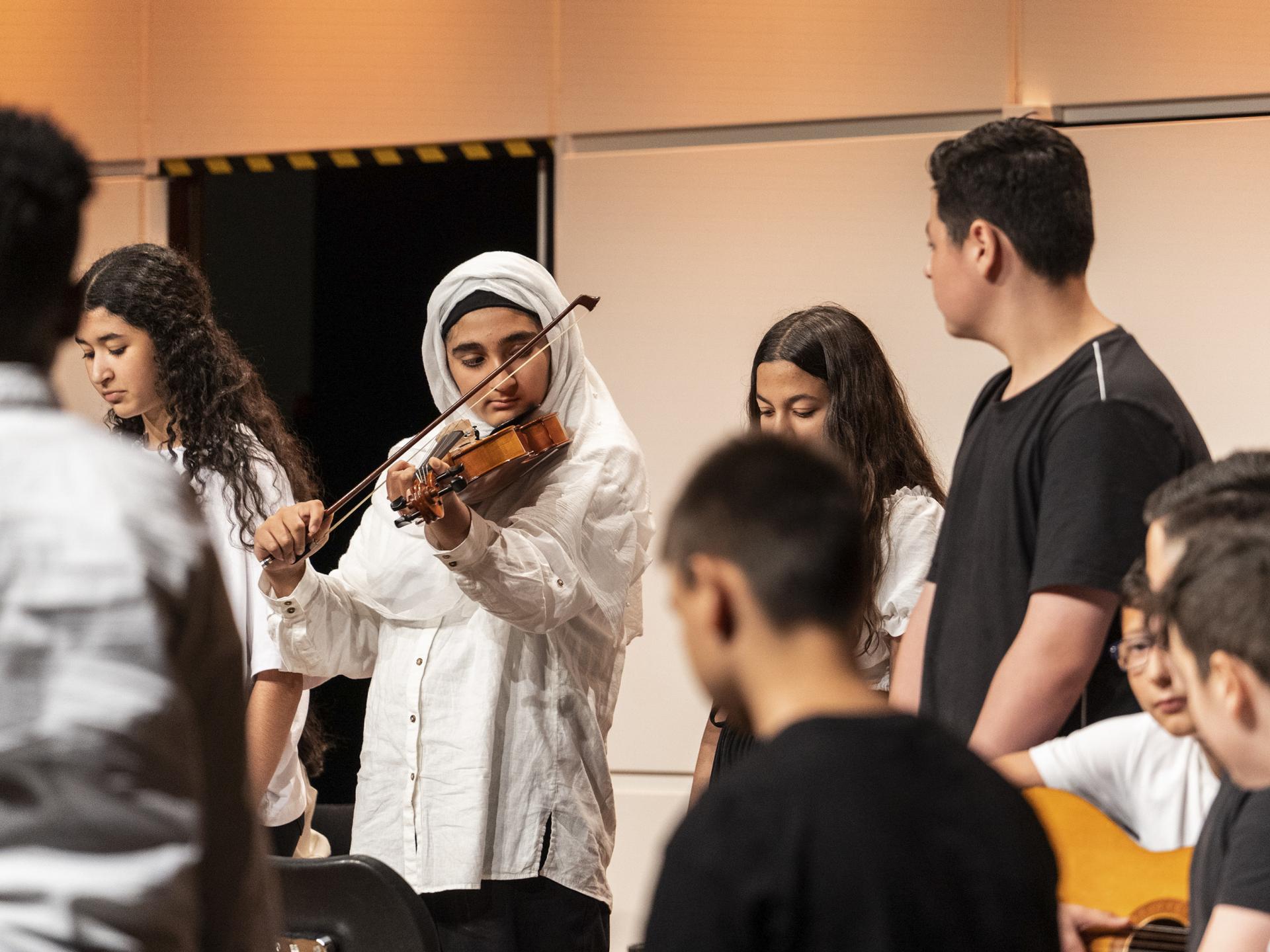 Mädchen mit Violine