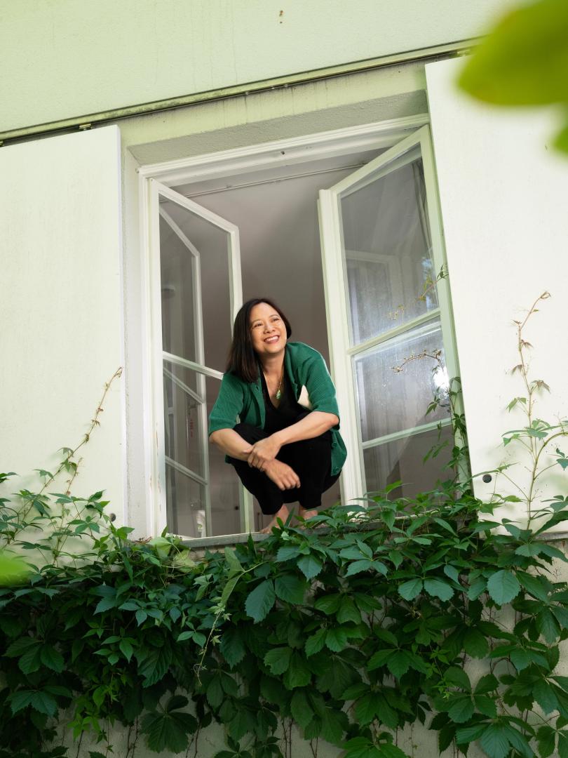 Liza Lim im Fenster