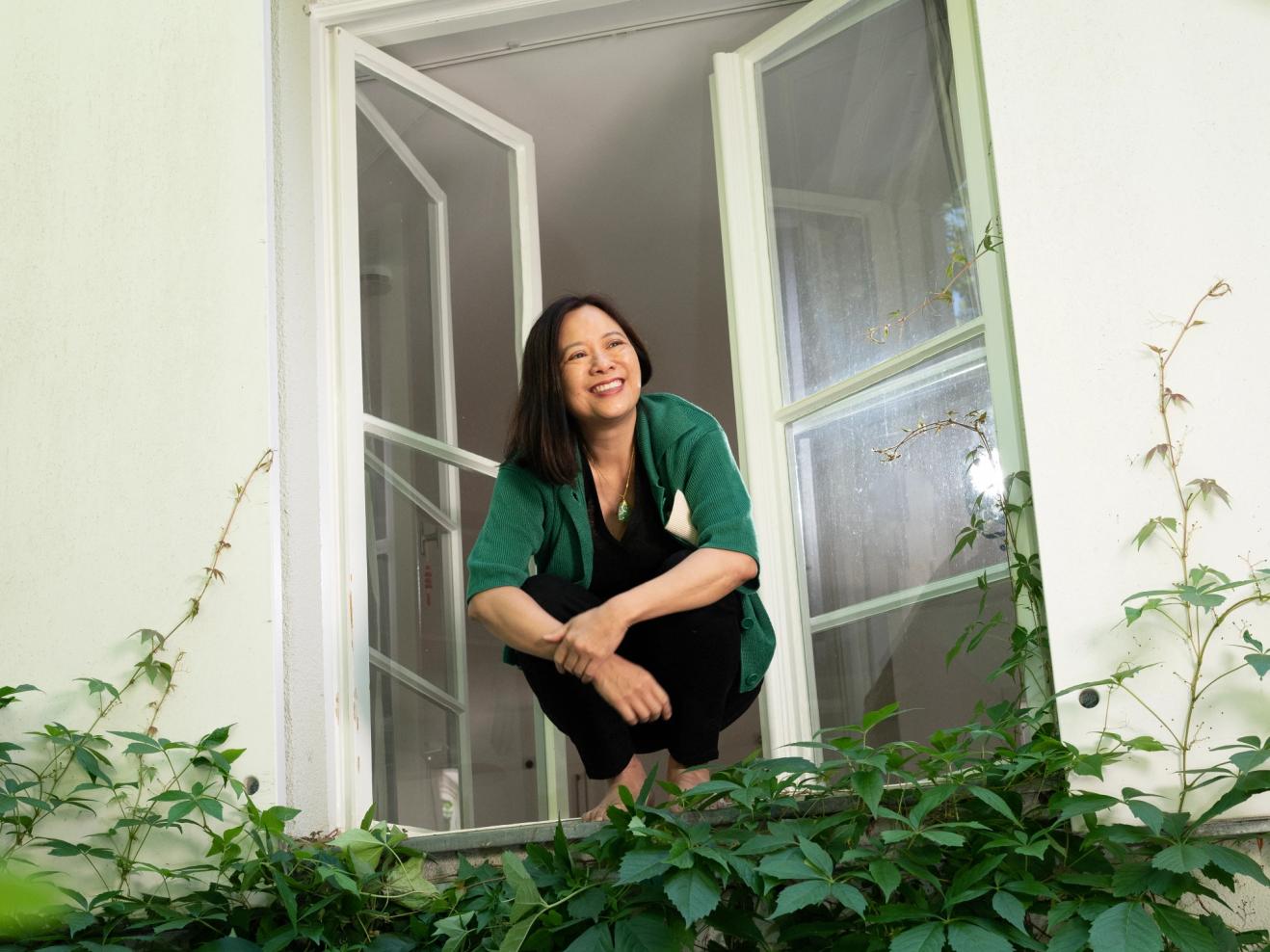 Liza Lim im Fenster