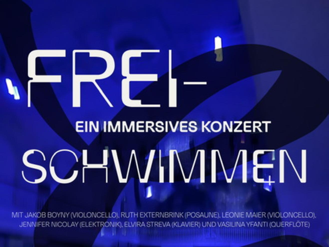 Plakat der Veranstaltung "Frei-Schwimmen"